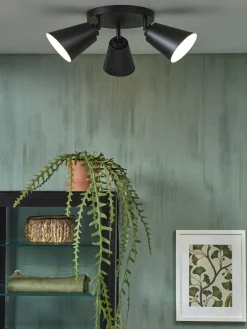 Online It's about RoMi Bremen 3 spots Plafondlamp Black