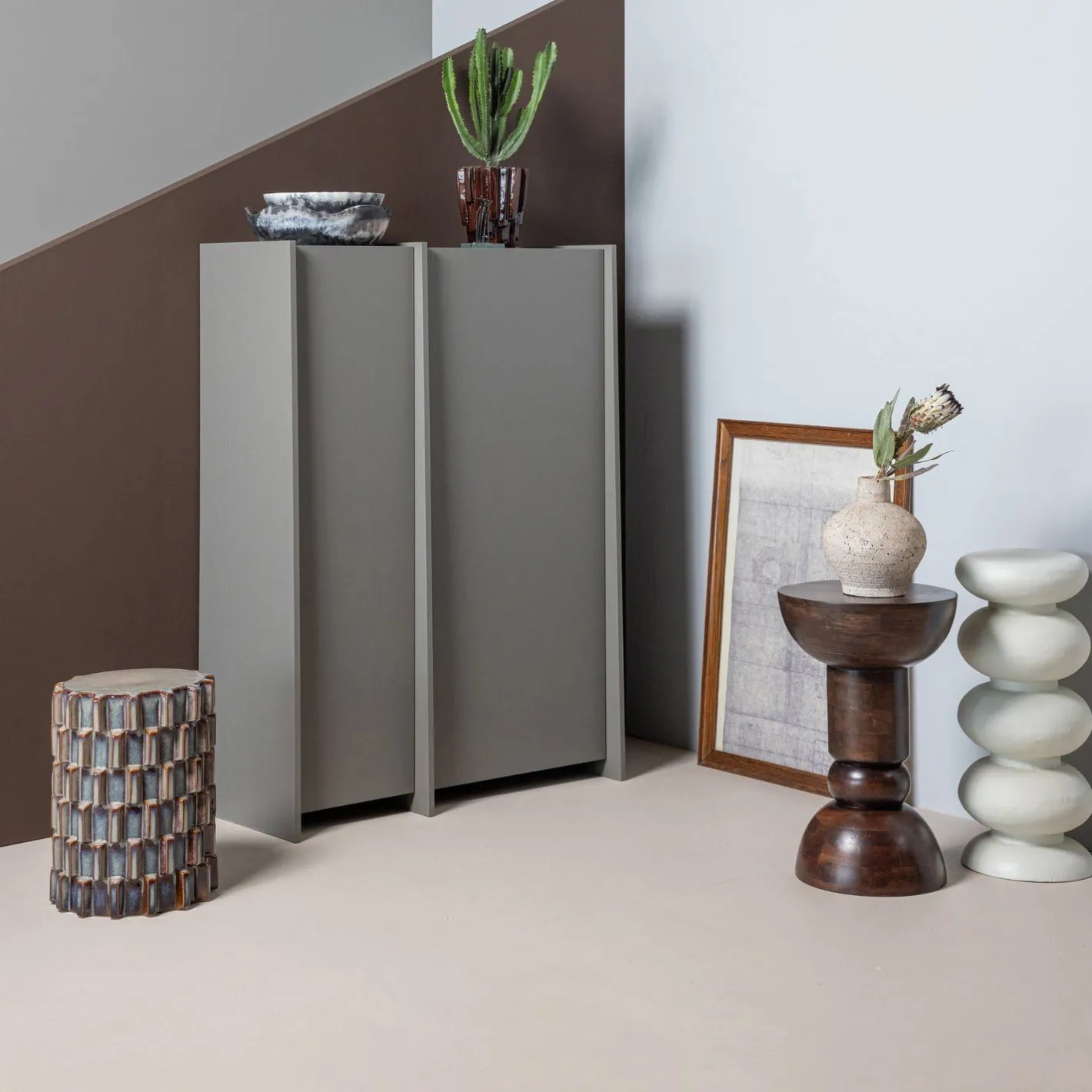 Sale WOOOD Brilo Bijzettafel Creme