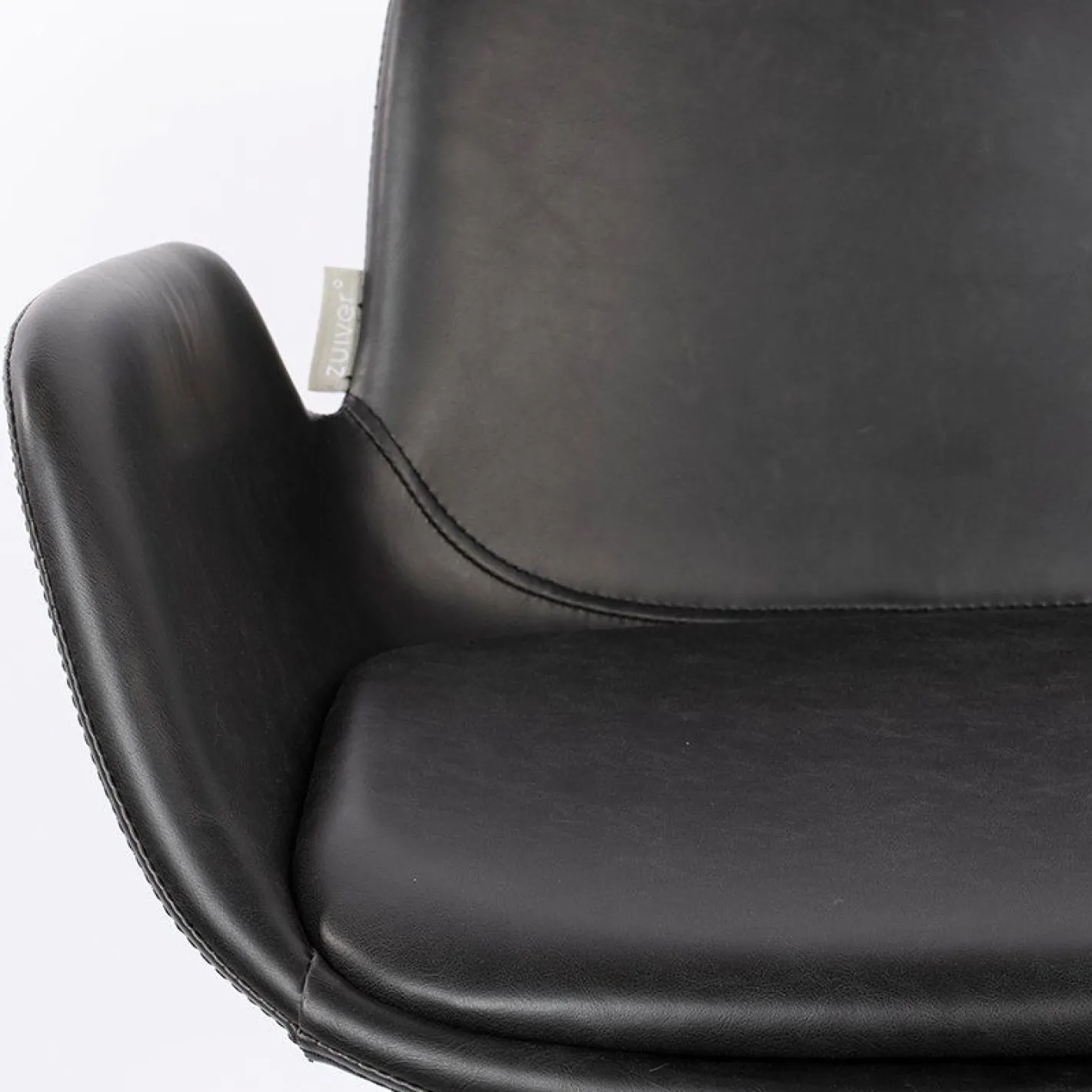 Discount Zuiver Brit LL (set van 2) Barkruk Black