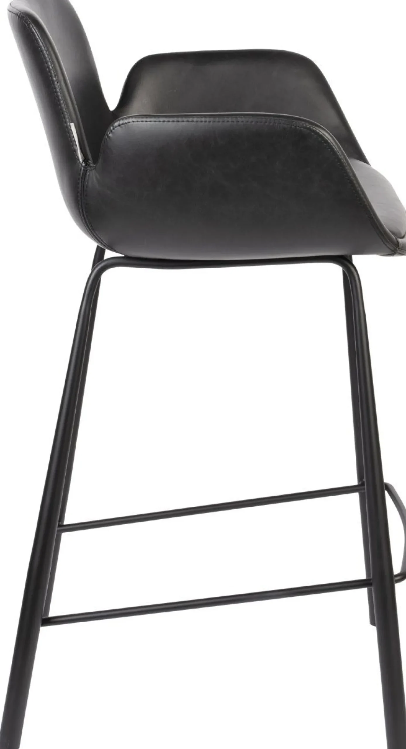 Discount Zuiver Brit LL (set van 2) Barkruk Black