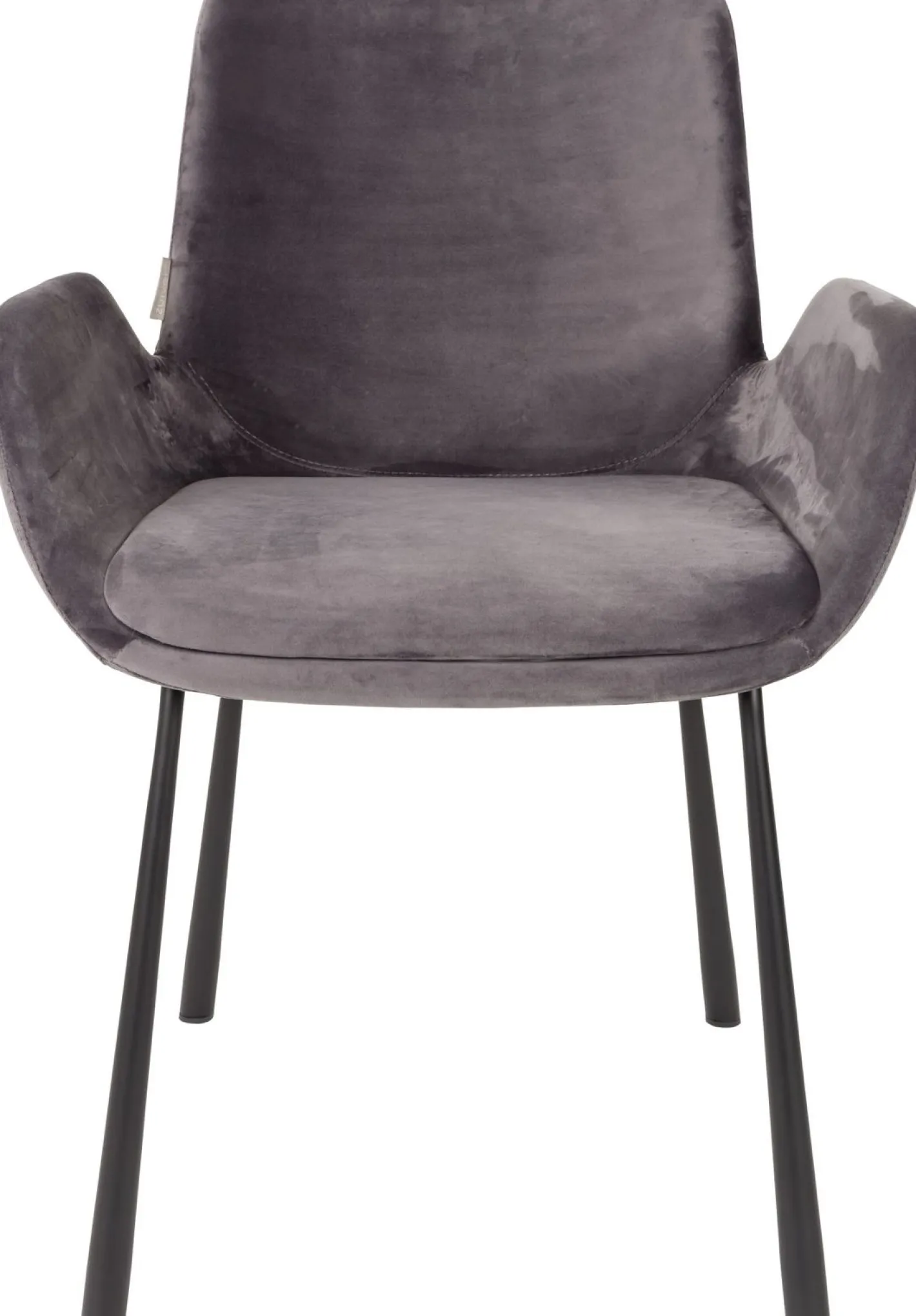 Discount Zuiver Brit (set van 2) Eetkamerstoel Dark Grey