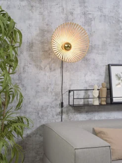 Outlet Good&Mojo Bromo Asymmetrical Wandlamp Natural