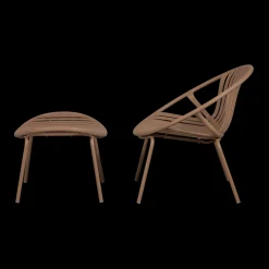 Discount WOOOD Bruce Tuin Loungestoel Salmon Pink
