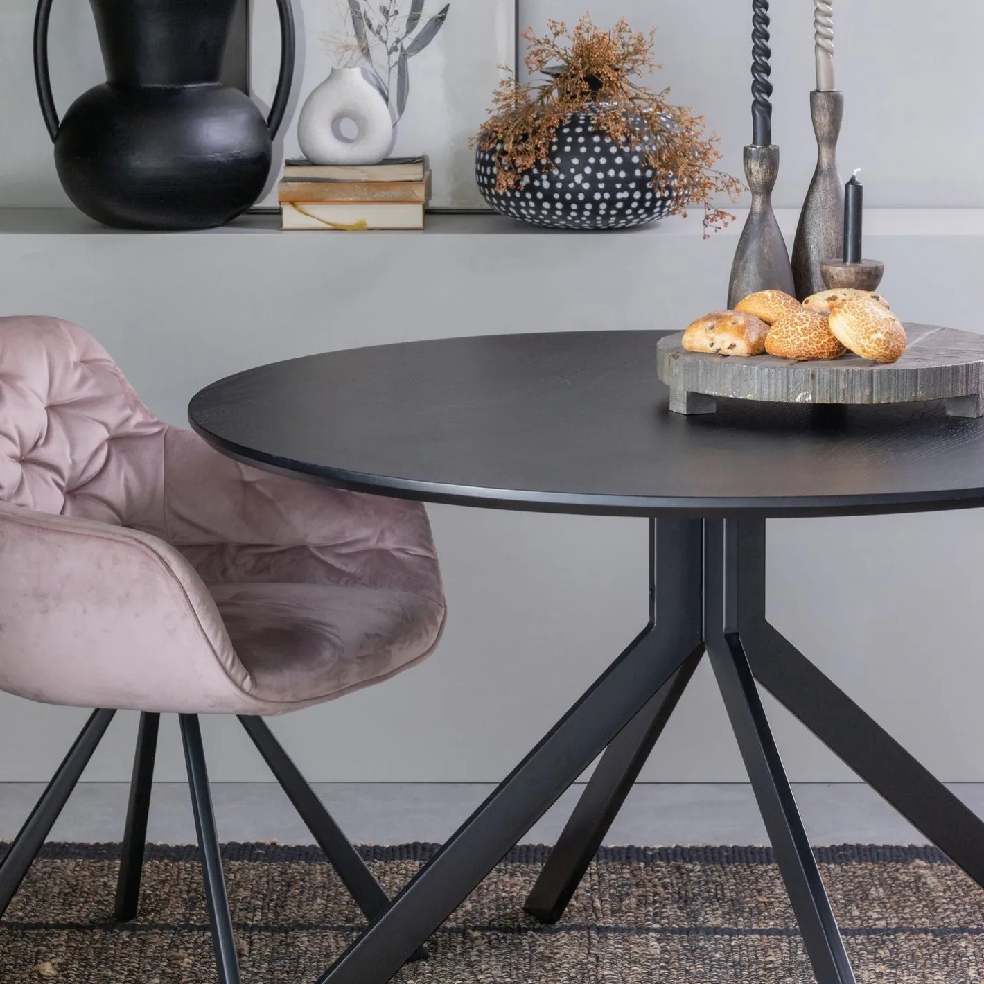 Outlet Trendhopper Bruno Eettafel Zwart