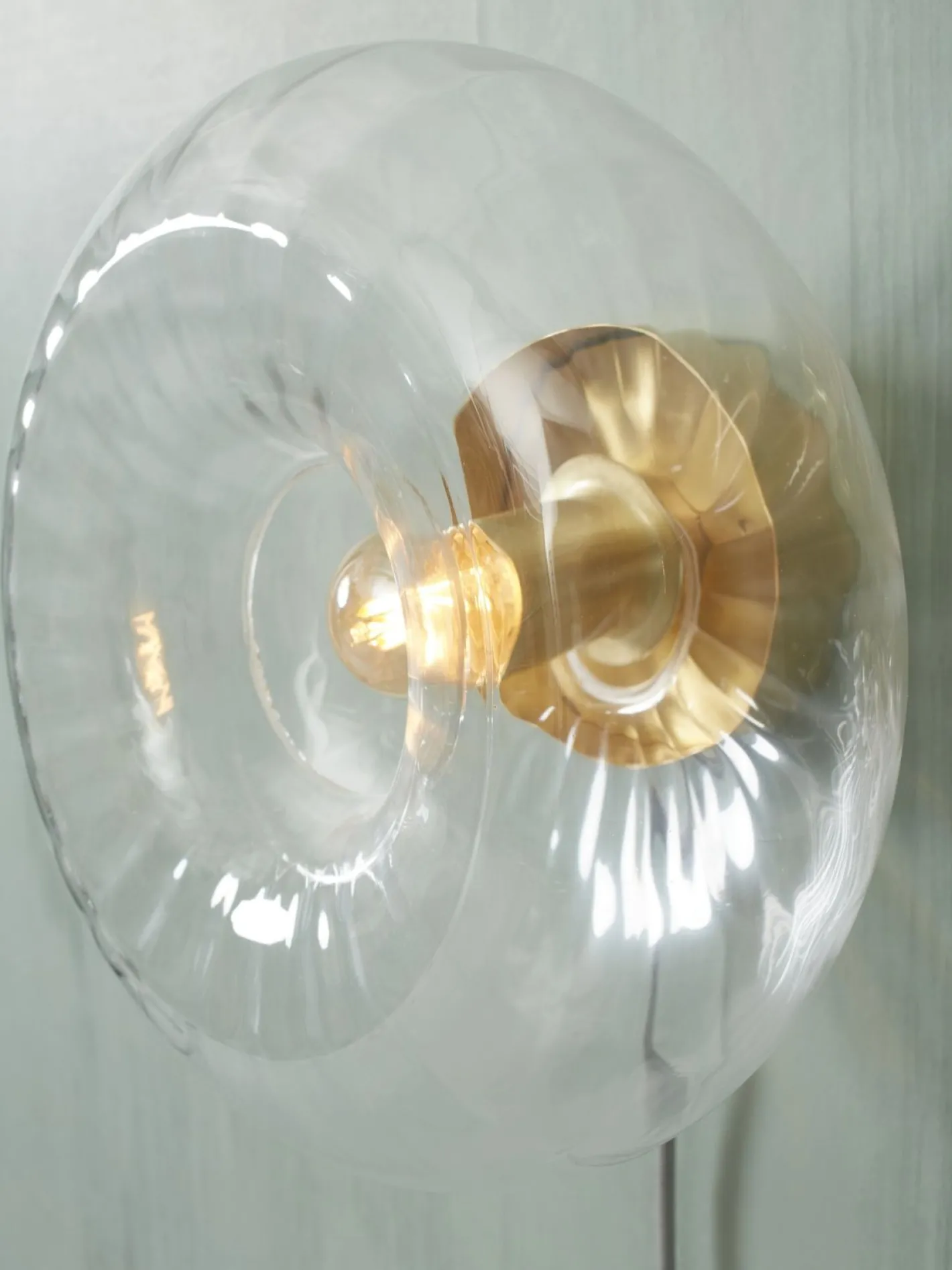 Clearance It's about RoMi Brussels Wandlamp Transparent, Gold