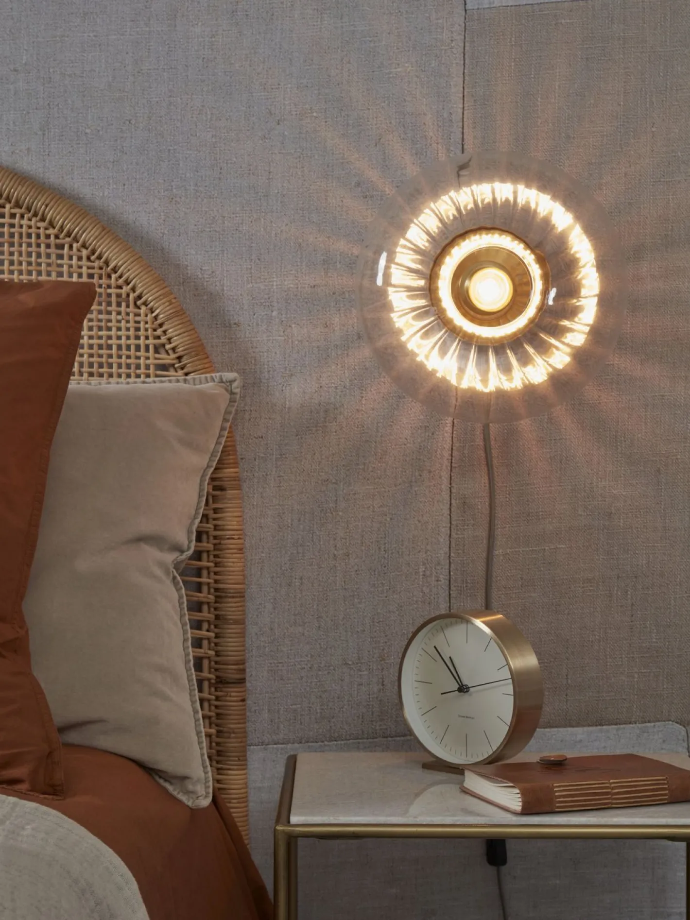 Clearance It's about RoMi Brussels Wandlamp Transparent, Gold