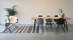 Online Studio HENK Butterfly Black Eettafel Naturel