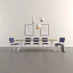 Discount Studio HENK Butterfly White Eettafel Naturel