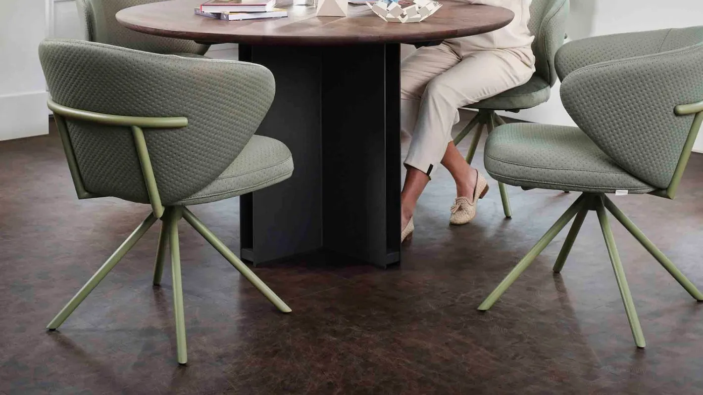 Clearance Bert Plantagie Calix Statief Eetkamerstoel Light Grey