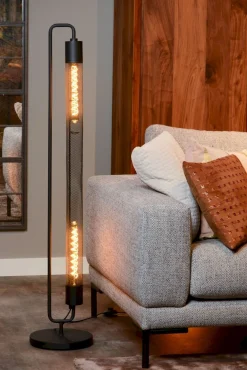 Clearance Lucide Calixt Vloerlamp Zwart