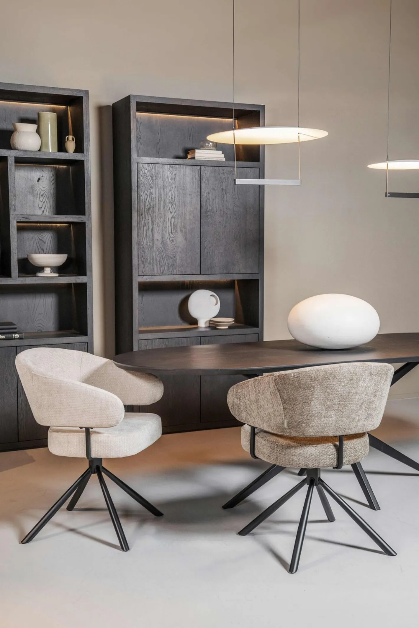 Clearance Eijerkamp Collectie Camille Eetkamerstoel Taupe, Grijs