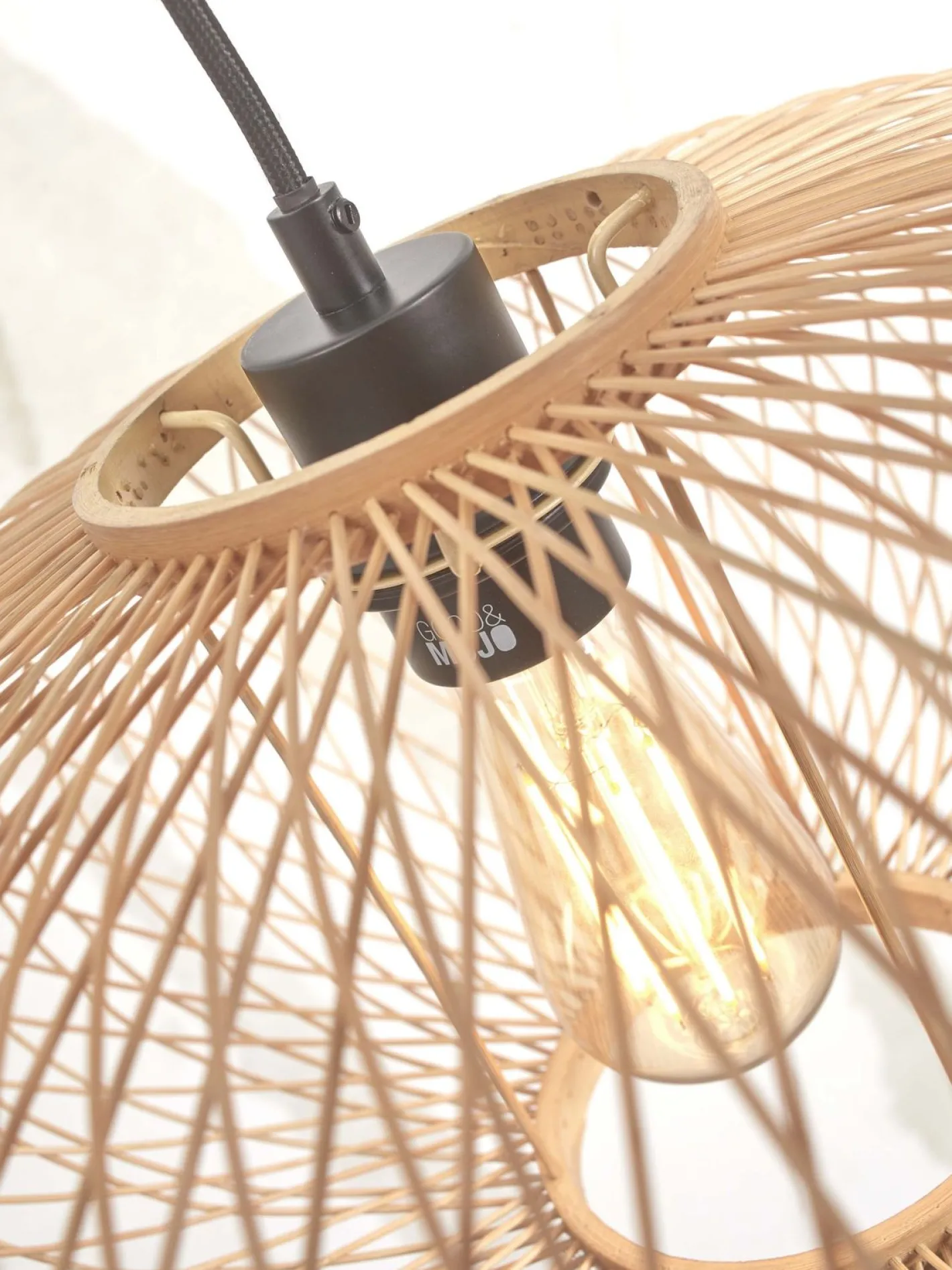 Hot Good&Mojo Cango Hanglamp Natural, Black