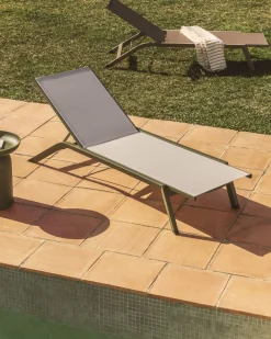 Hot Kave Home Capraia Ligstoel Groen, Wit
