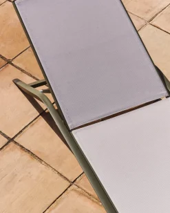Hot Kave Home Capraia Ligstoel Groen, Wit