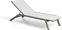 Hot Kave Home Capraia Ligstoel Groen, Wit