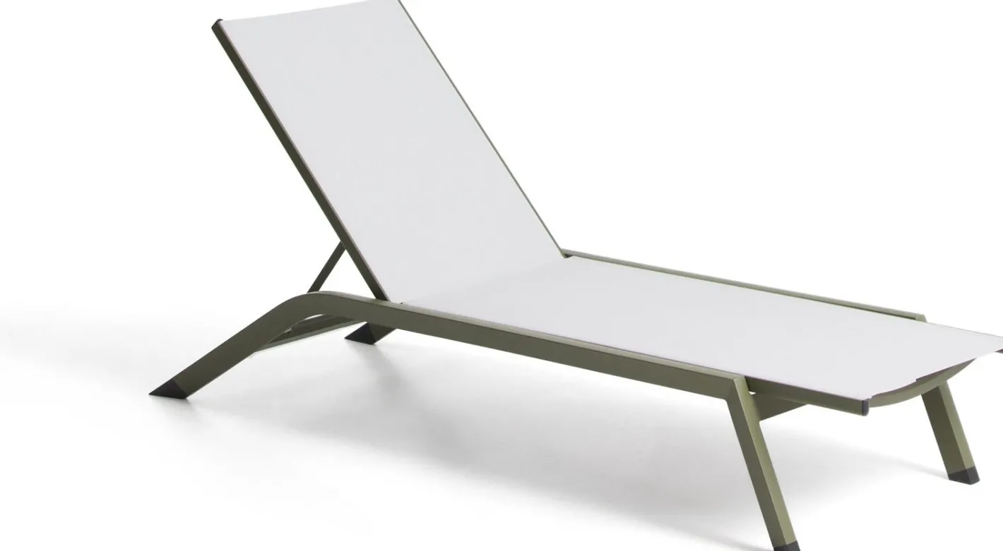 Hot Kave Home Capraia Ligstoel Groen, Wit