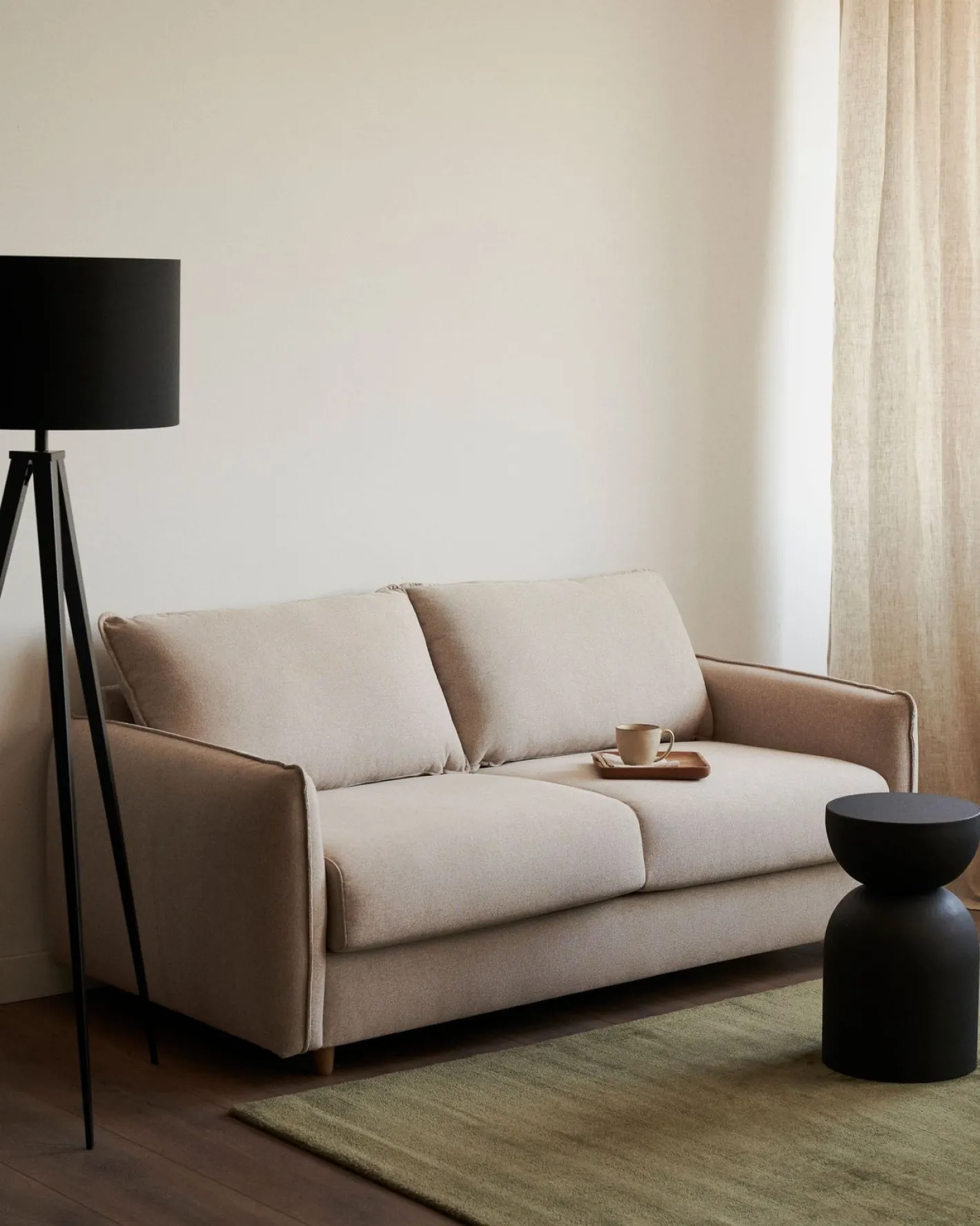 New Kave Home Carlota Slaapbank Beige