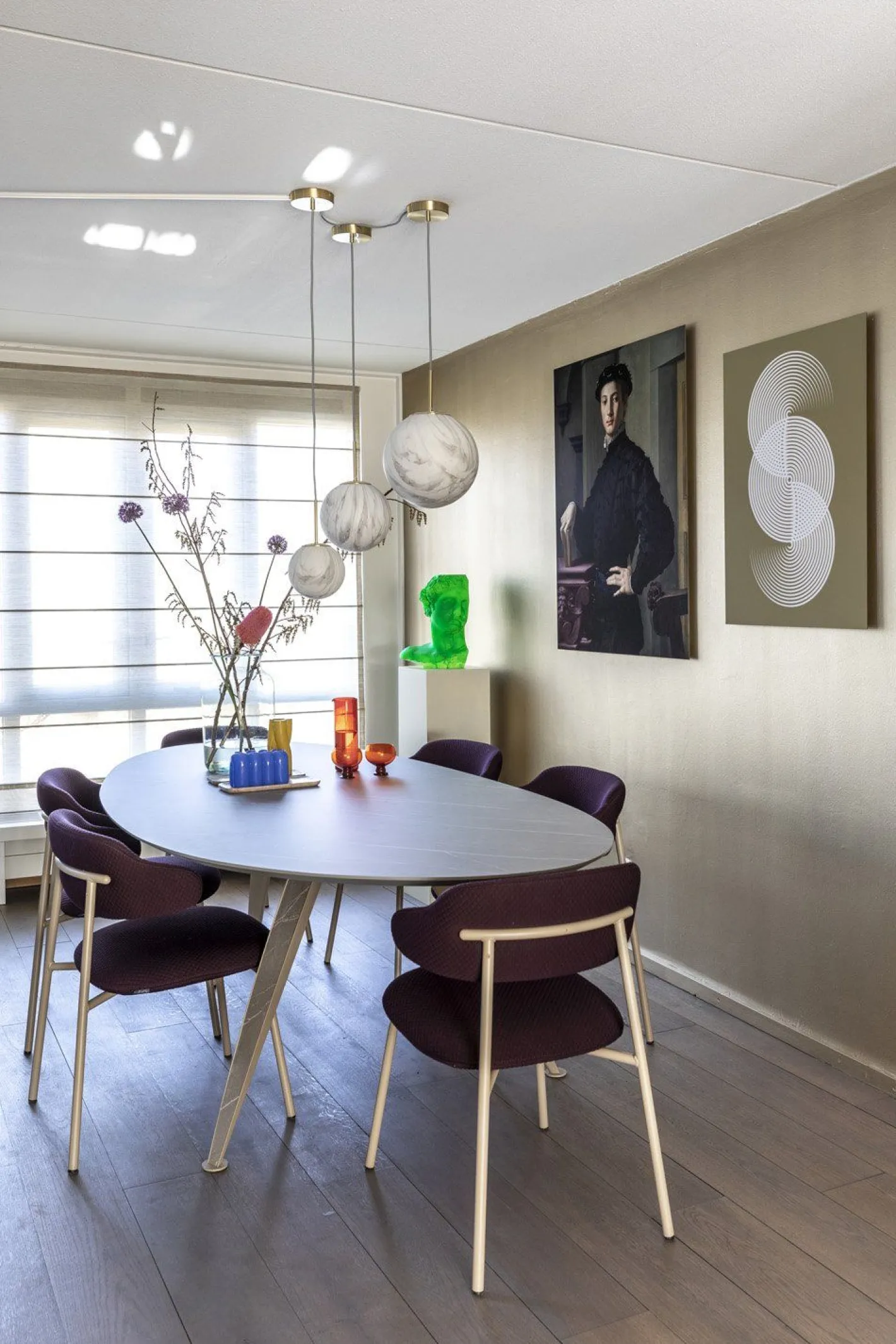Discount It's about RoMi Carrara Bol Hanglamp White marble, Gold