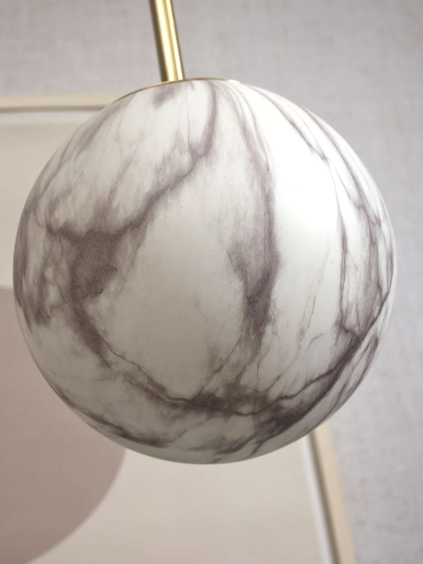 Hot It's about RoMi Carrara Hanglamp White marble, Gold