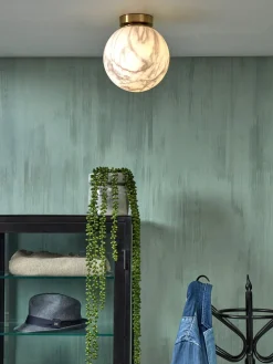 Hot It's about RoMi Carrara Plafondlamp White marble, Gold
