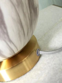 Clearance It's about RoMi Carrara Tafellamp White marble, Gold