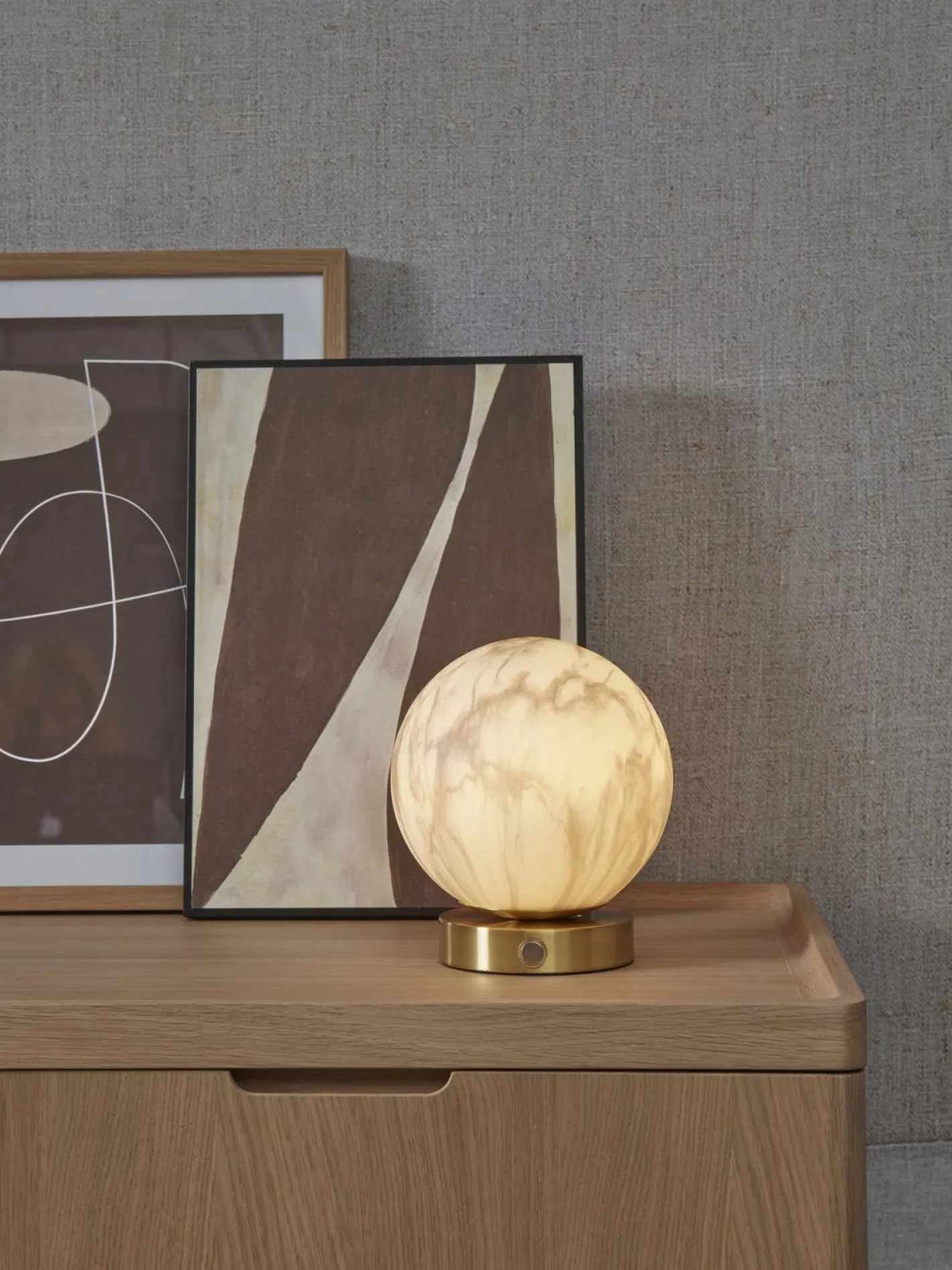 Clearance It's about RoMi Carrara Tafellamp White marble, Gold