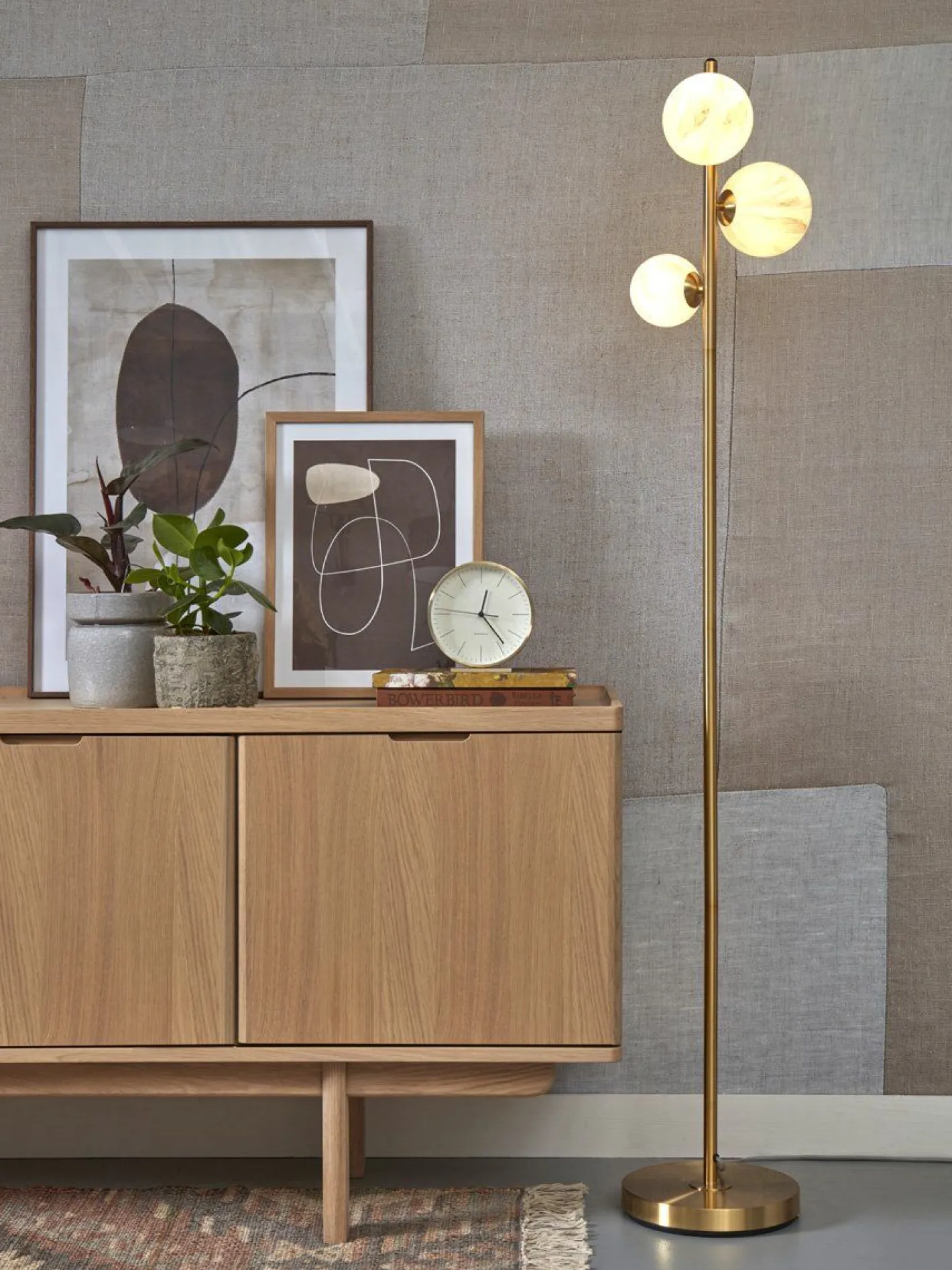 Hot It's about RoMi Carrara Vloerlamp White marble, Gold