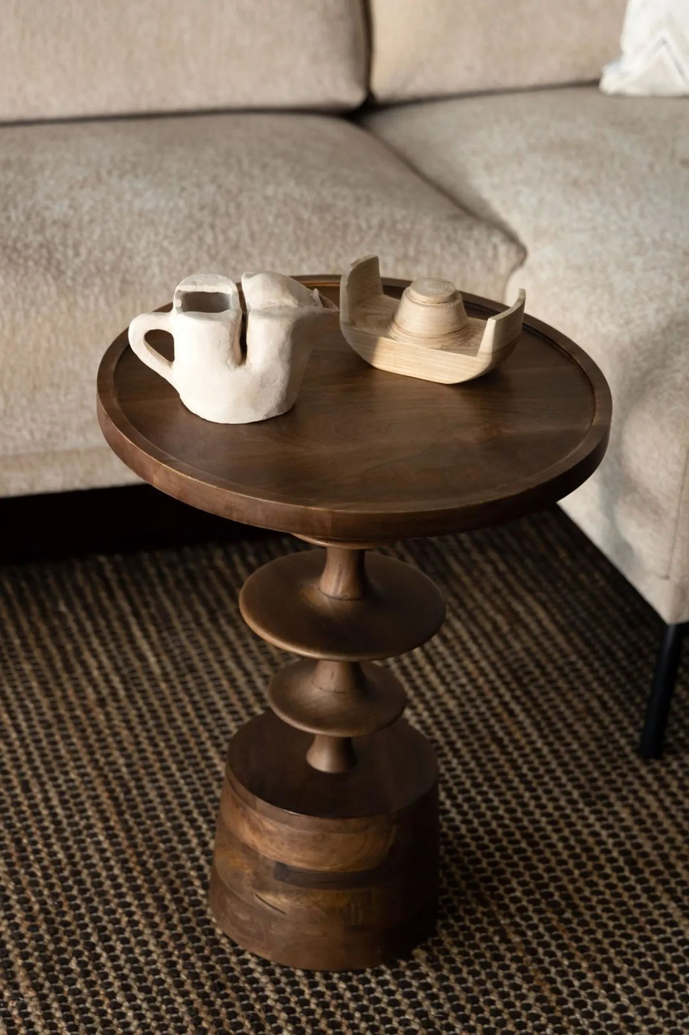 Dutchbone Cath Bijzettafel Walnut