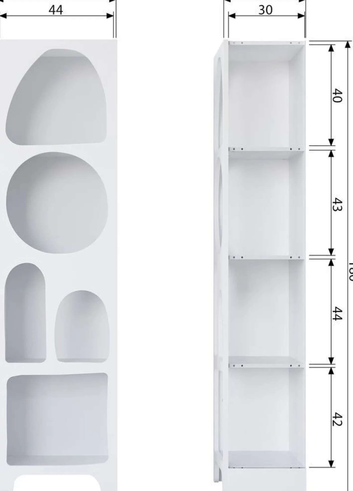 Sale WOOOD Caz Vakkenkast White