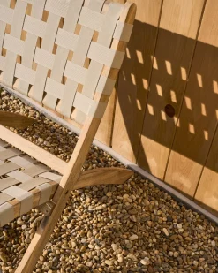Kave Home Chabeli Tuinstoel Creme, Naturel