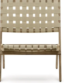 Kave Home Chabeli Tuinstoel Creme, Naturel