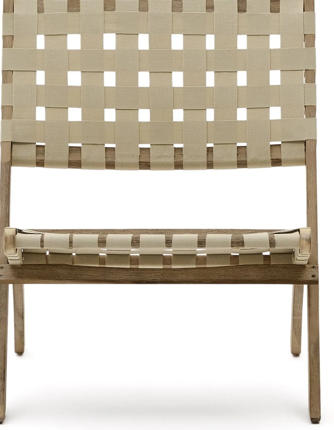 Kave Home Chabeli Tuinstoel Creme, Naturel