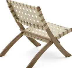 Kave Home Chabeli Tuinstoel Creme, Naturel