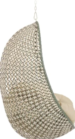 Discount Kave Home Cira Outdoor Hangstoel Groen, Creme