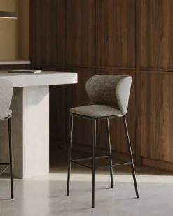 Discount Kave Home Ciselia Barstoel Lichtbruin
