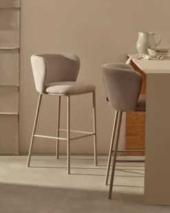 Clearance Kave Home Ciselia Barstoel Beige