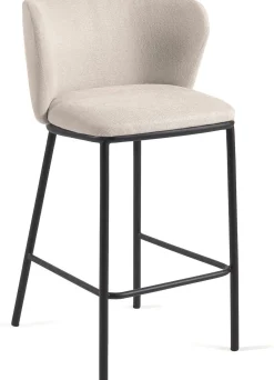 Discount Kave Home Ciselia Barstoel Beige, Zwart