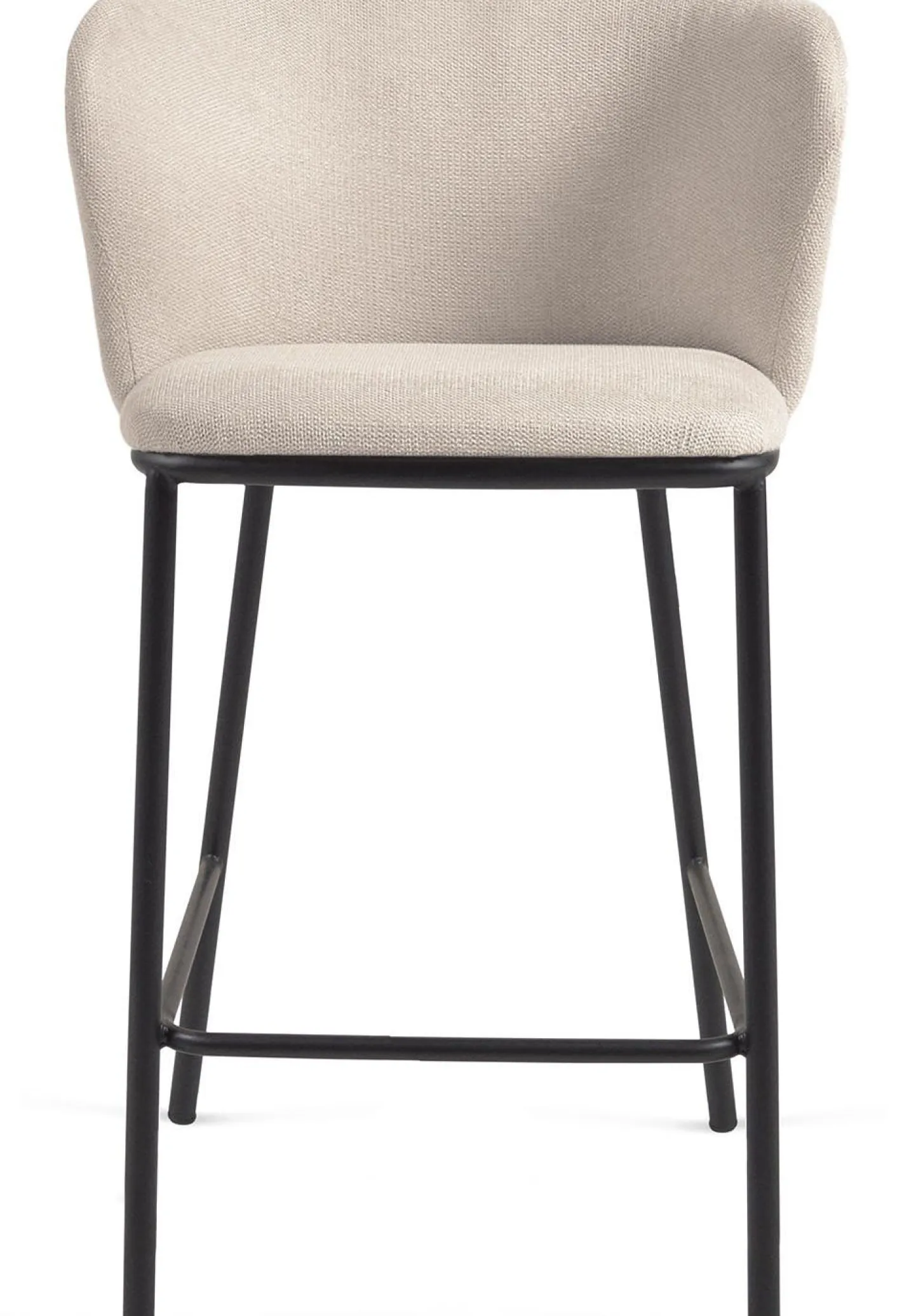 Discount Kave Home Ciselia Barstoel Beige, Zwart