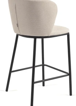 Discount Kave Home Ciselia Barstoel Beige, Zwart