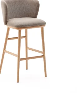 Discount Kave Home Ciselia Hoog Barstoel Bruin