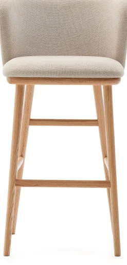 Kave Home Ciselia Hoog Barstoel Beige