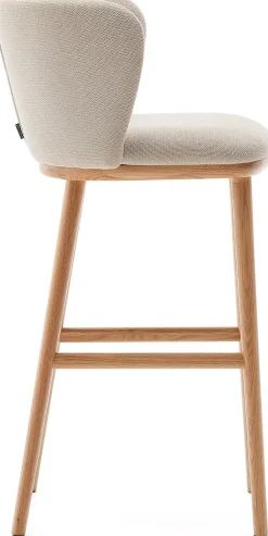 Kave Home Ciselia Hoog Barstoel Beige