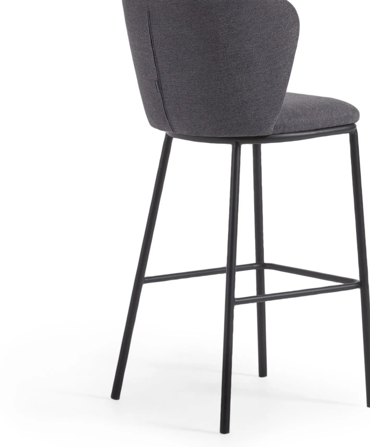 New Kave Home Ciselia Hoog Barstoel Donkergrijs