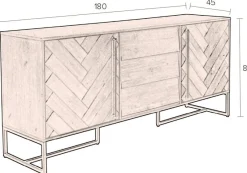 Hot Dutchbone Class High Dressoir Brown