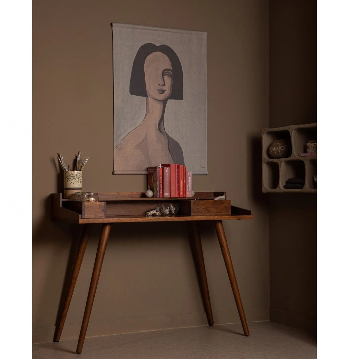 Clearance WOOOD Clay Wandkastje Grey