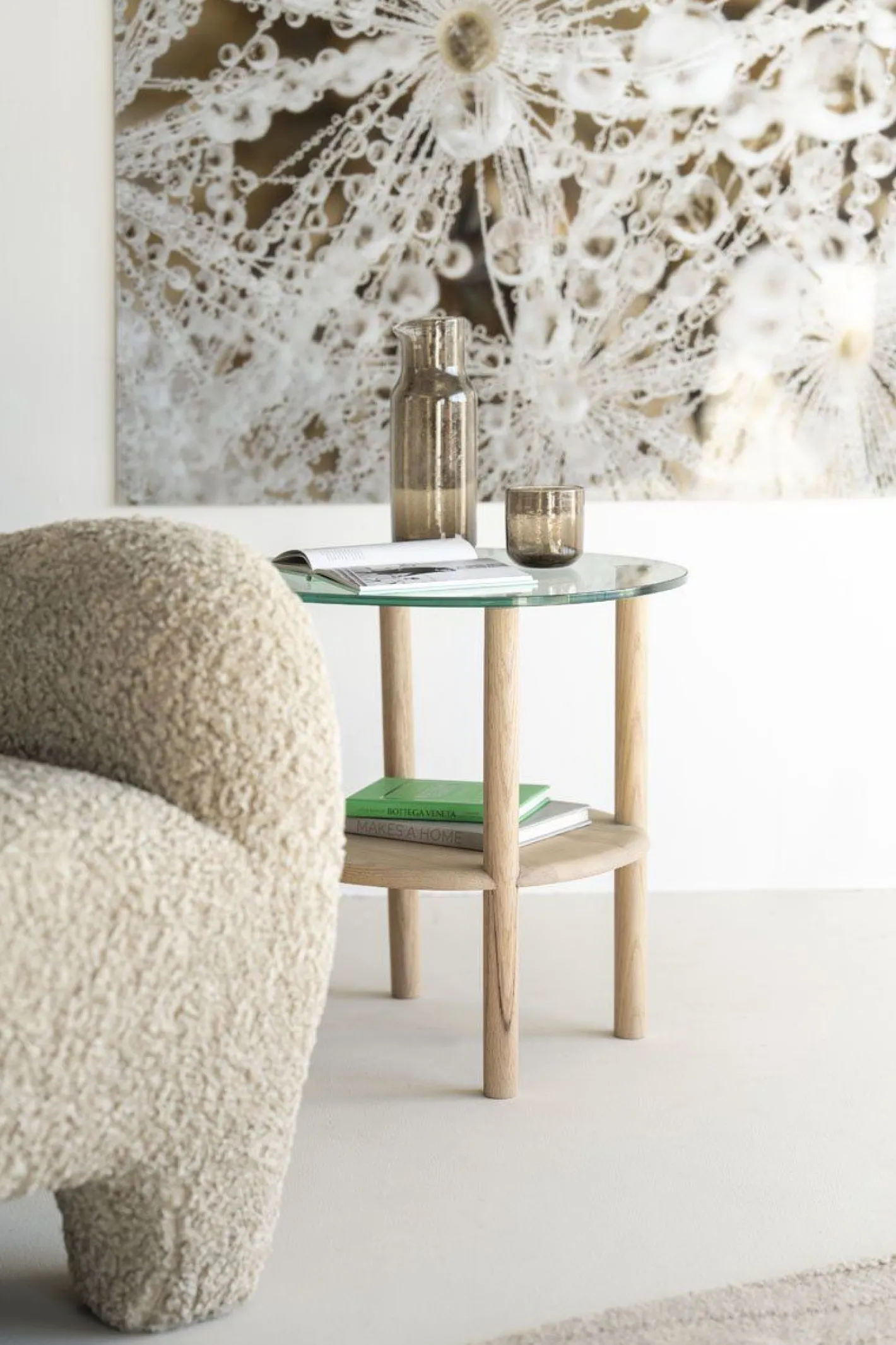Eleonora Cleo Bijzettafel Naturel