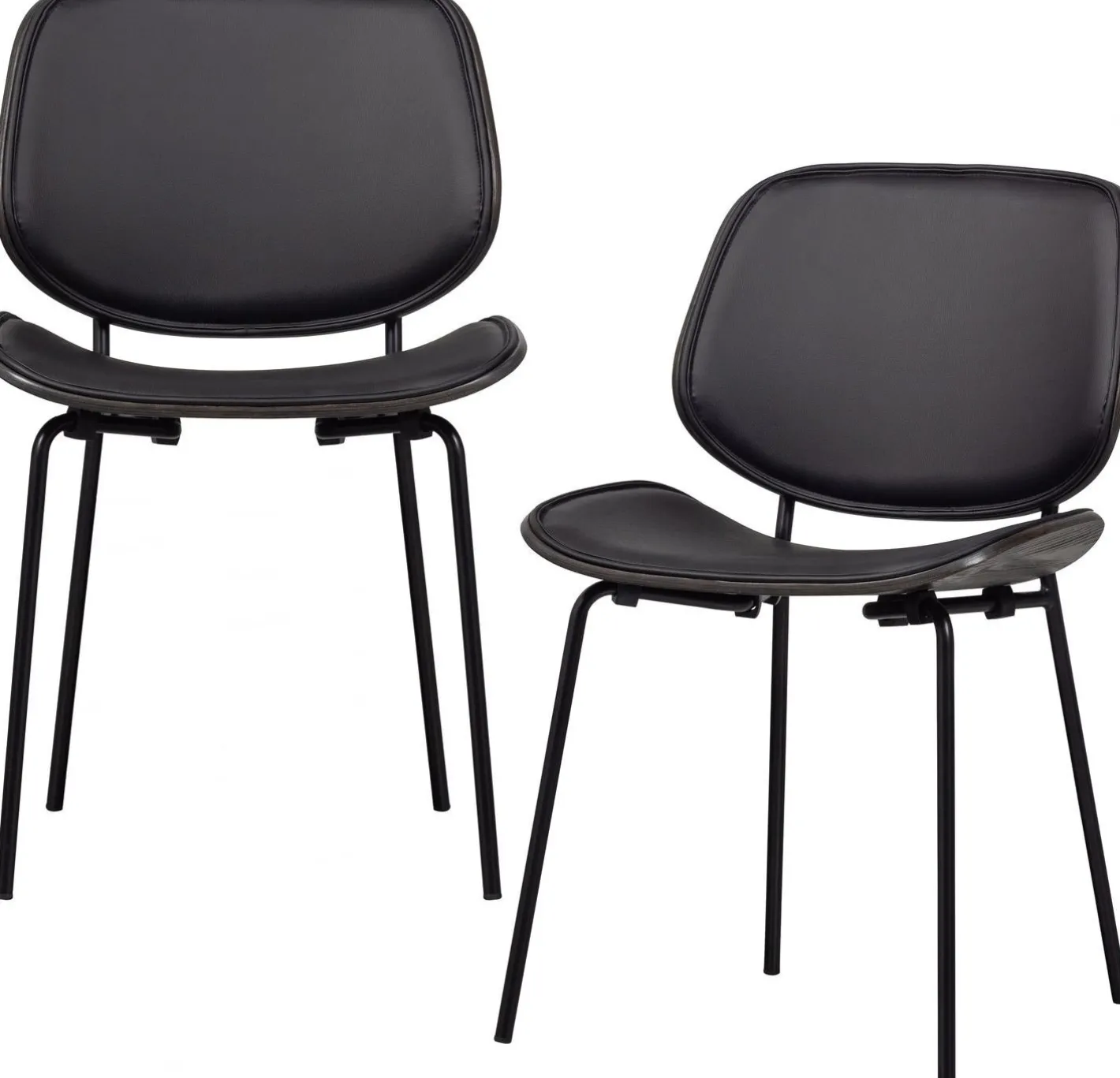 Clearance WOOOD Close In Eetkamerstoel Black