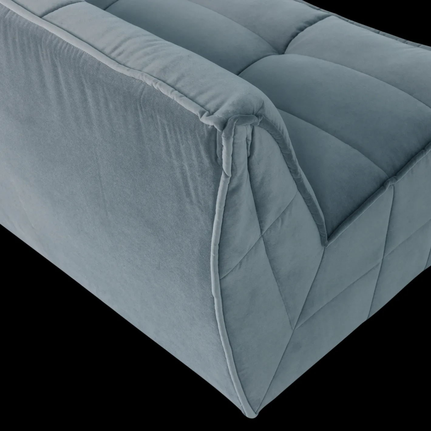 Online vtwonen Cluster 3-Zitsbank Turquoise Blauw