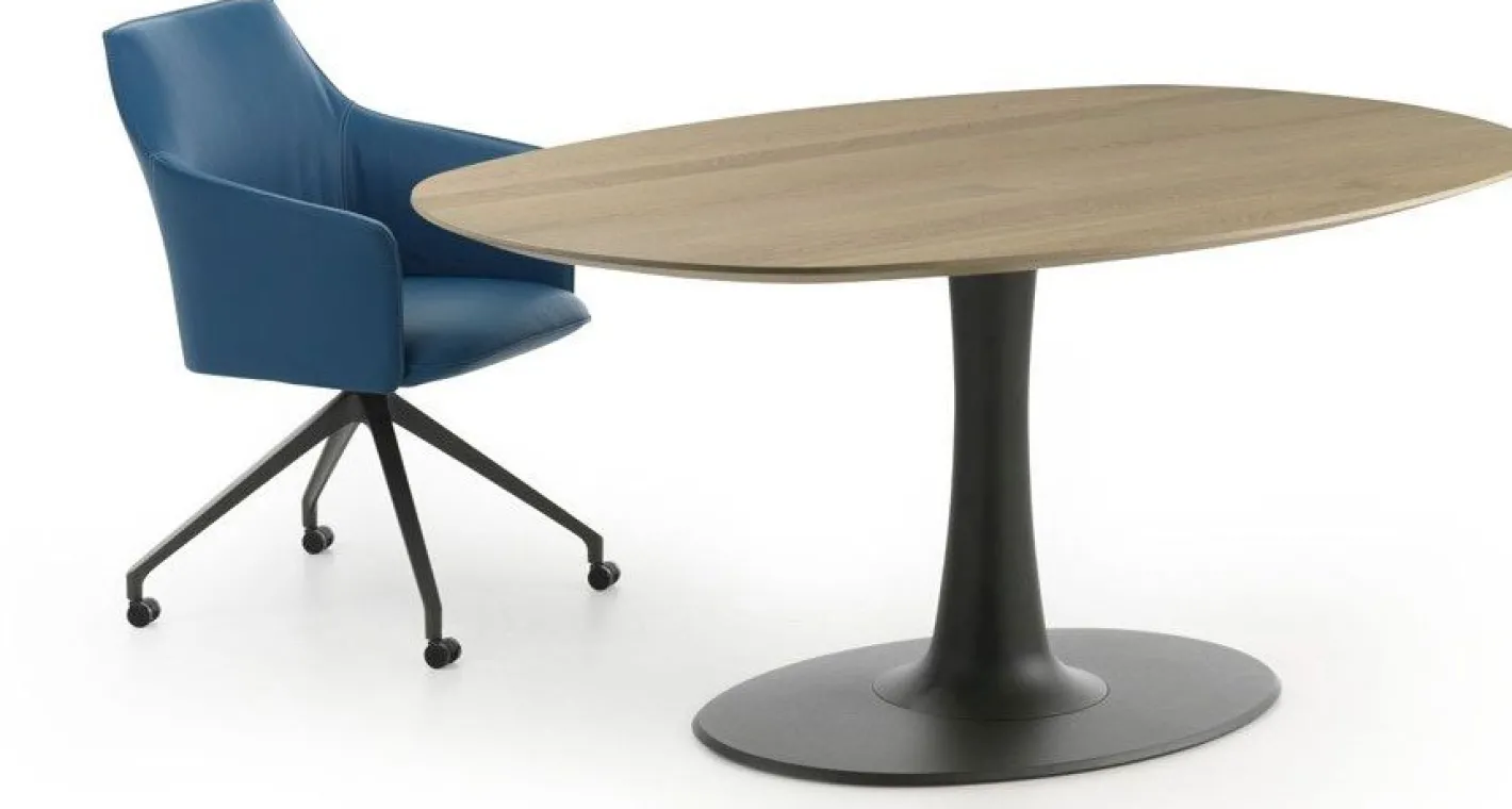 Sale Leolux Columna Eettafel Zwart