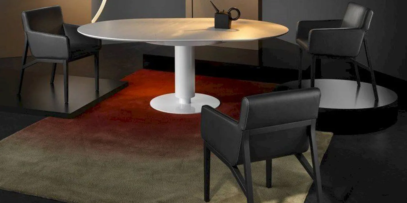 Sale Leolux Columna Eettafel Zwart